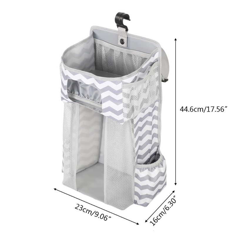 Baby Storage Organizer Crib Hanging Storage Bag Caddy Organizer for Baby Essentials Bedding Set Diaper Storage Bag